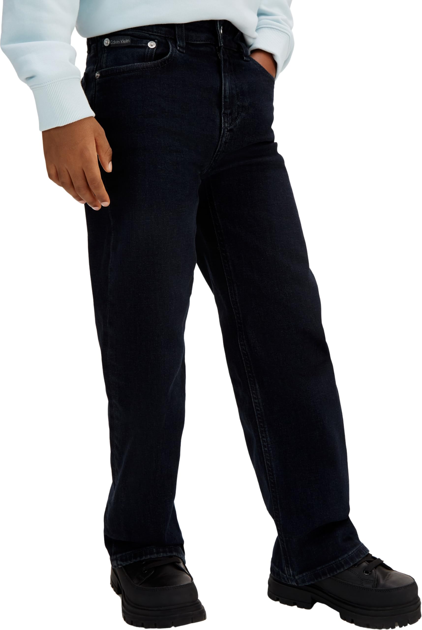 Calvin Klein Jungen Andere Jeans Black Blue Stone Wash Skater Lvcksjc47b
