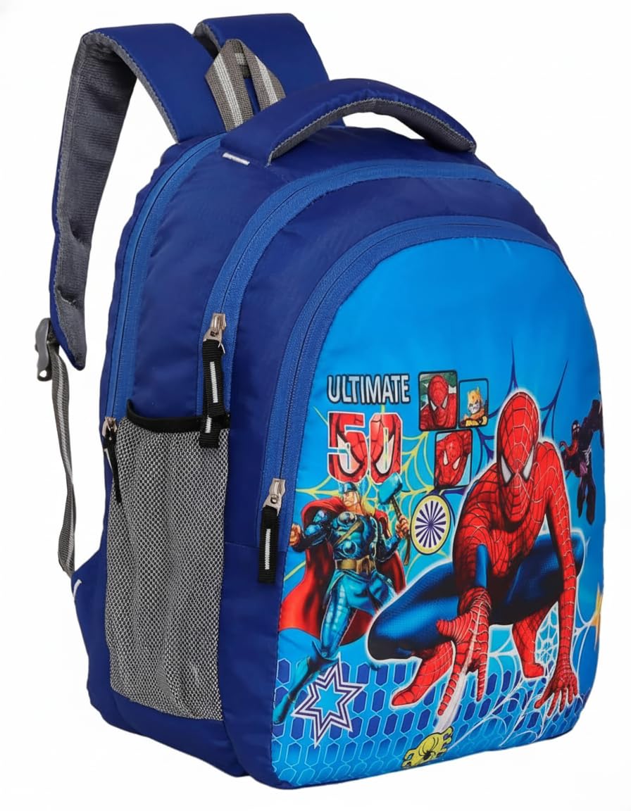 30L School Bag Plush Backpack, Cartoon Print Backpack, Preschool Bags for Boys & Girls (3-7 Years) for Nursery to 2nd Class Kids - Lightweight, Padded Straps-image-27