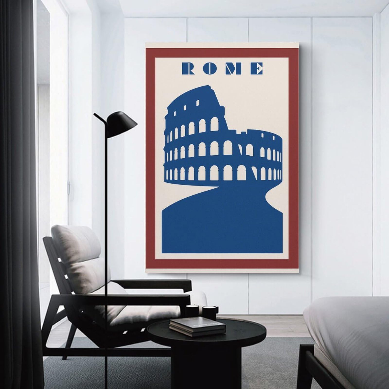 Junmoney Wall Picture Print Rome Colosseum Vintage, 20x30inch(50x75cm), for Wall Displays, Bedrooms Or Room Updates, Wall Decor Suited to Curated Displays