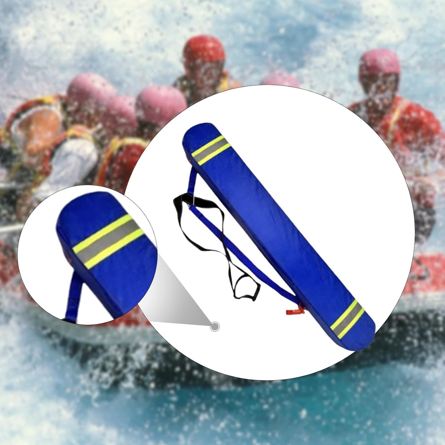水上救助フロート、反射ストリップ付き、プール用ウォータースポーツギア, 青