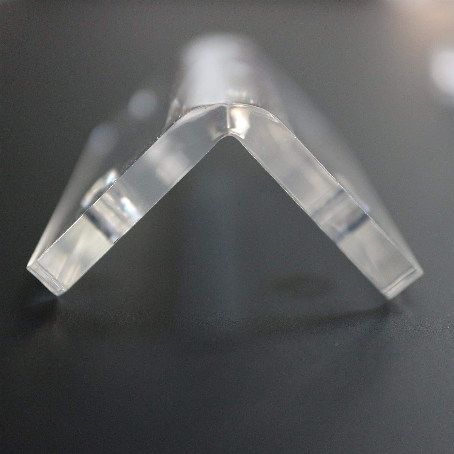 4 x V2, 5mm Thickness, Angled L Brackets, Polished Clear Transparent Acrylic + 20x M5 Bolts, Clear Right Angle Bracket, Corner
