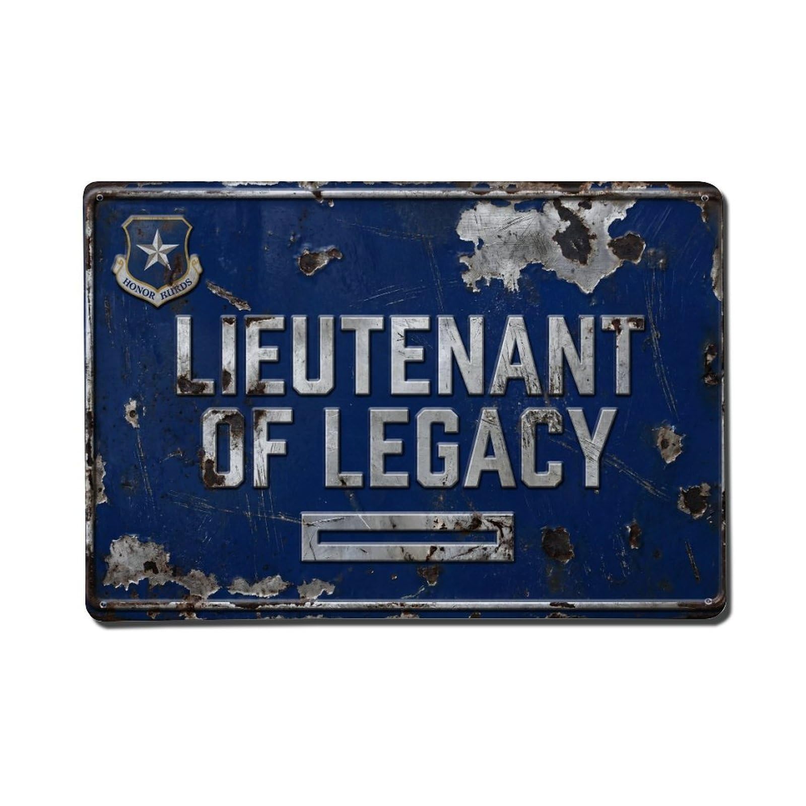 Lieutenant of Legacy Officer Retro Motivational Slogans Metal Tin Sign