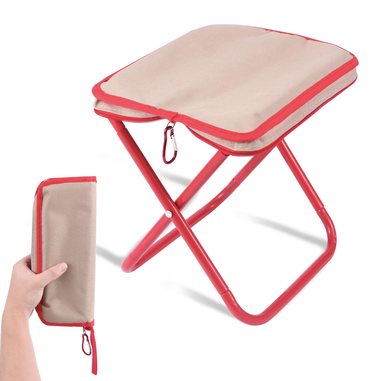 Mini Tabouret Pliant Portable – Ultra Léger Pour Camping, Pêche, Randonnée, Jardin, Plage – Jusqu'à 100 Kg