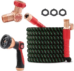 Pocket Hose Ballistic Double UV 50 FT Expandable Garden Hose, Pocket Pivot