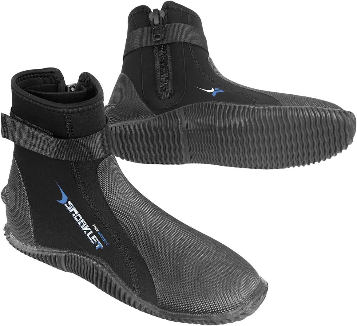 Diving Boots, 3mm Neoprene Wetsuit Booties with Anti-Slip Sole for Water Sports - Image 5