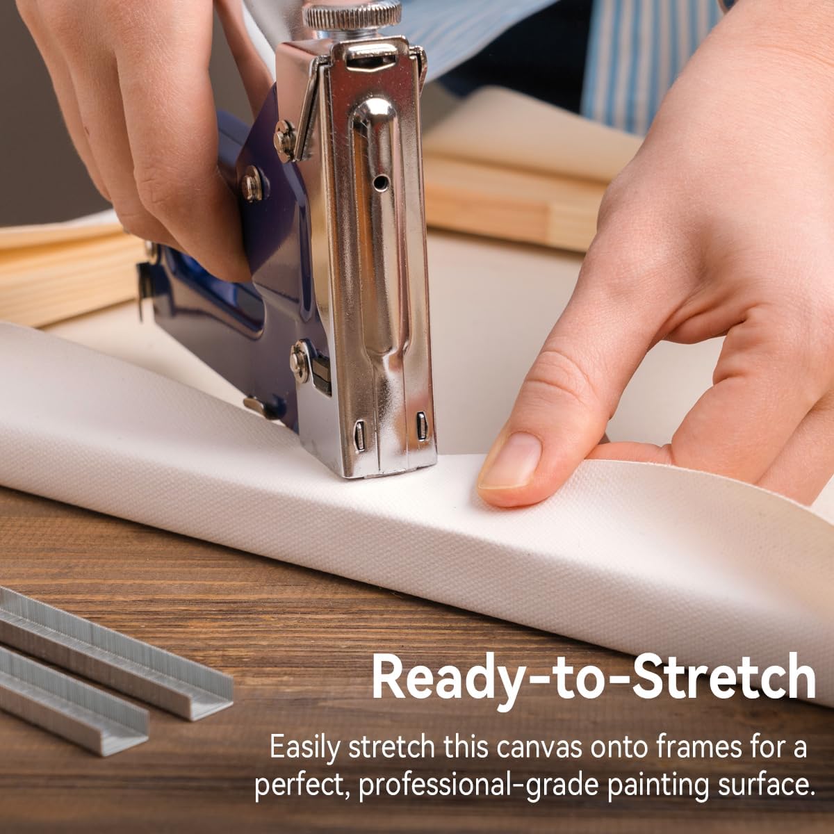 PHOENIX 36 Inch Wide x 6 Yard (18 Feet) Long Canvas Roll - 100% Cotton 11 Oz. Gesso Primed, Unstretched Professional Roll of Canvas for Oil & Acrylic Painting