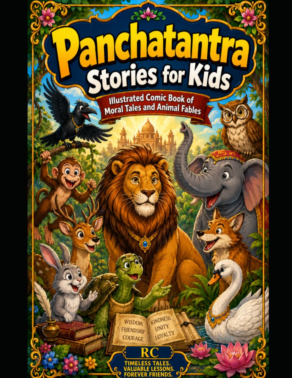 Panchatantra Stories for Kids: Illustrated Comic Book of Moral Tales and Animal Fables