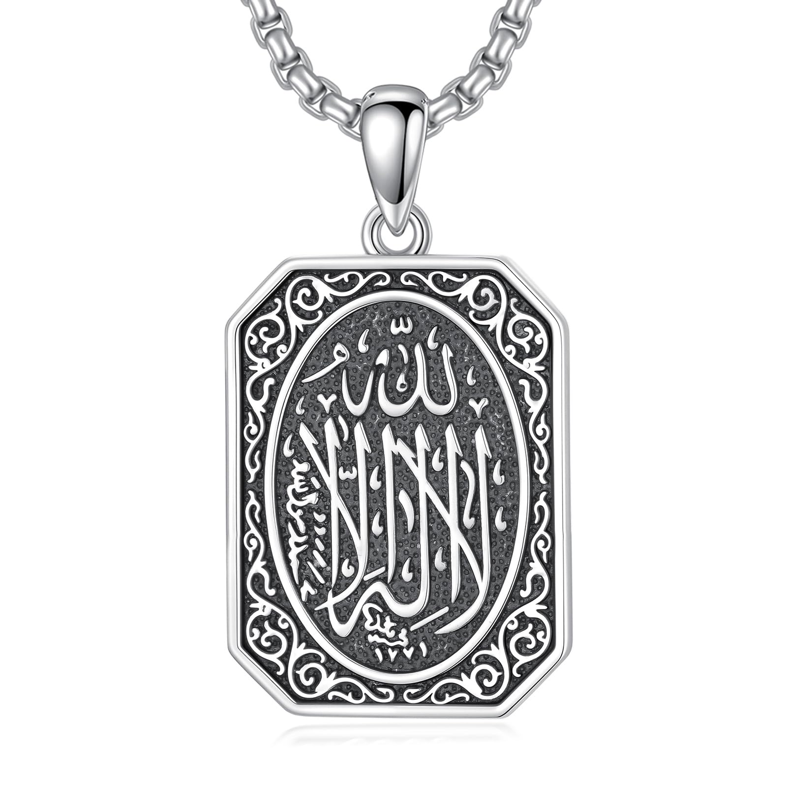 enjoylifecreative Allah Halskette für Herren Damen 925er Sterling Silber Abalone Muschel Arabische Muslim Anhänger Kette Islam Muslimische Religiöses Schmuck Geschenke für Frauen Männer enjoylifecreative Allah Halskette für Herren Damen 925er Sterling Silber Abalone Muschel Arabische Muslim Anhänger Kette Islam Muslimische Religiöses Schmuck Geschenke für Frauen Männer