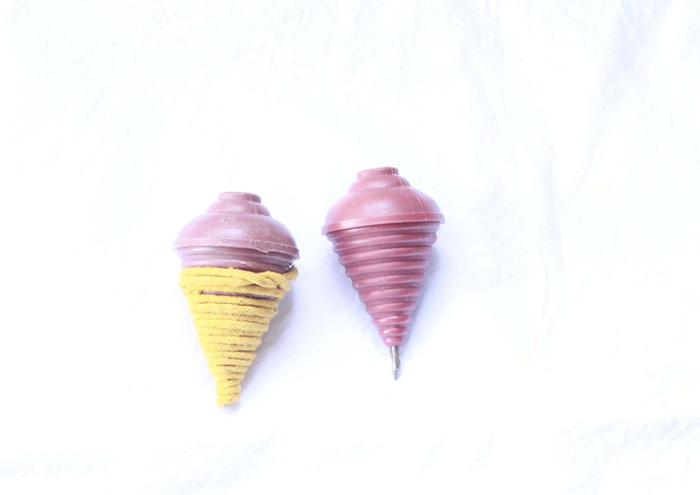 Set of Two Spinning Tops Lattoo Lattu Spinning Lattoo with Thread Indian Toy