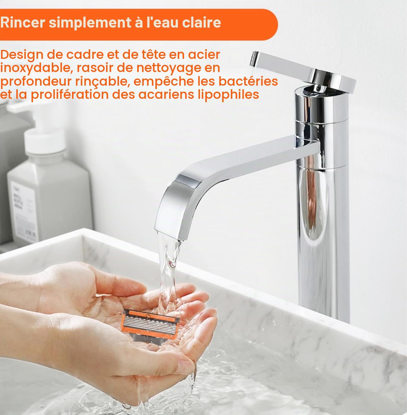 Pack De 24 Recharges De Rasoir F-usion5 Pour Hommes, 1 Réutilisable Manche + 24 Cartouches De Recharge pour Tailler, Pour Un Rasage Manuel Efficace