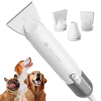 Jellyfish ハンドヘルドペットドライヤー Amazon.com: Jellyfish Dog Dryer for Pet Grooming,Handheld