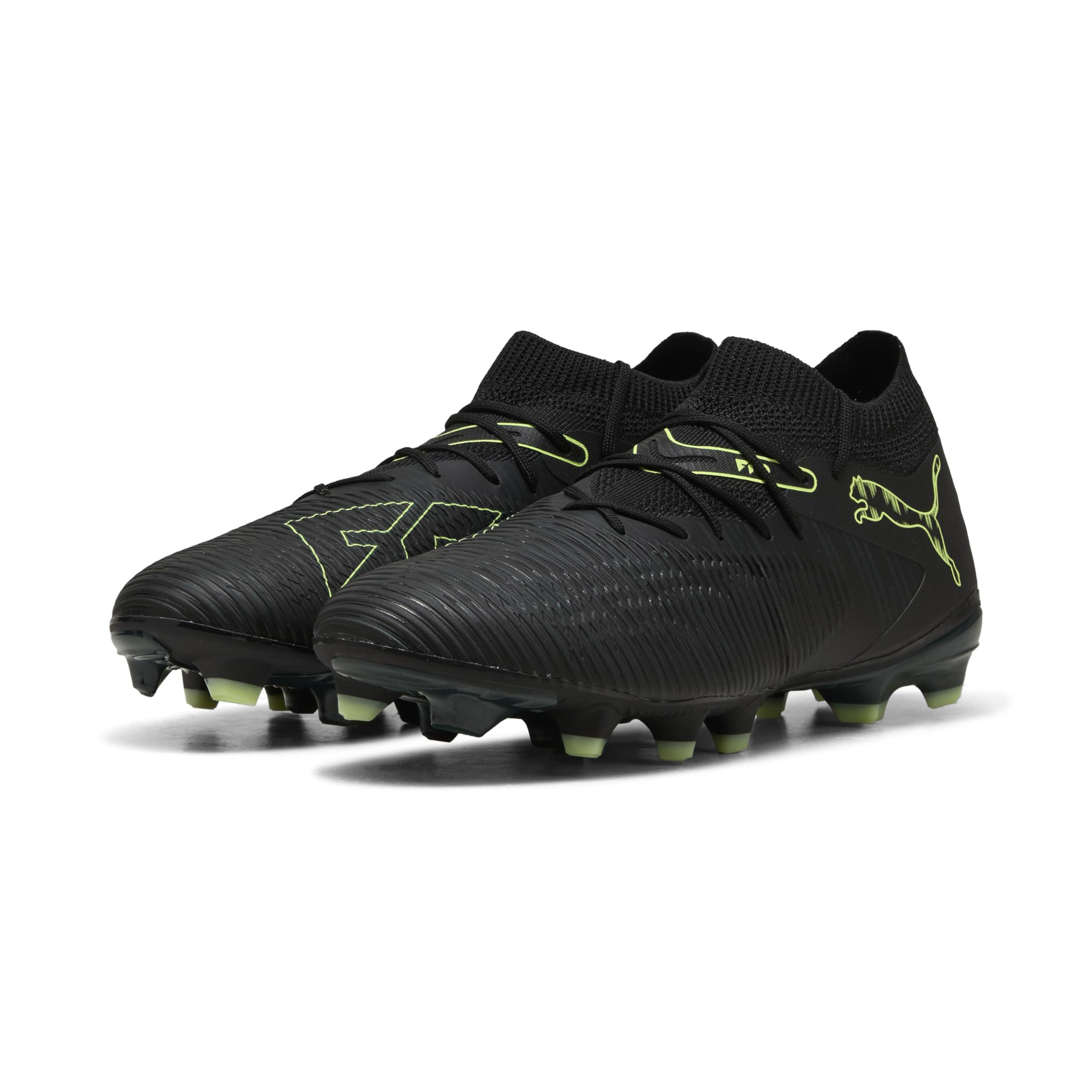Puma Mens Future 8 Match Firm Ground Football Boots, Black, Size 7, Men