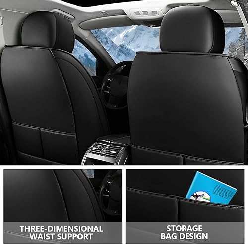 Miniatura 2 de Fundas de asiento para Hyundai Kona 2018-2024, funda de asiento de automóvil de cuero impermeable, accesorios para el interior del automóvil suave y