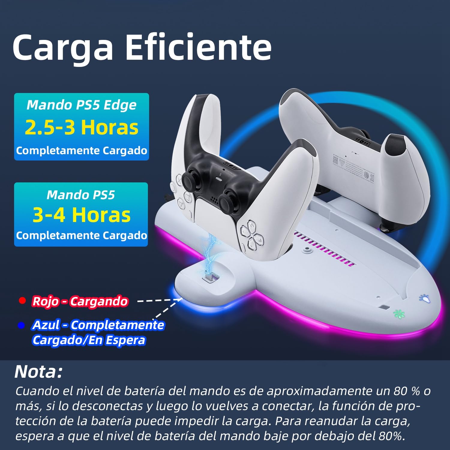 Wigearss PS5 Slim Soporte Vertical Ventiladores de Refrigeración, Soporte Multifuncional con Velocidad del Ventilador Ajustable en 3 Niveles, 9 Luces RGB para Consola PS5 Slim(No para la PS5/PS5 Pro)