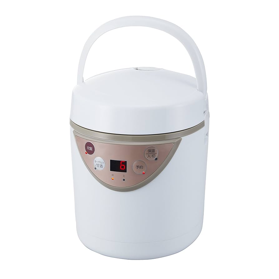 【限界値下げ】発酵機能付 ミニライスクッカー 最大1.5合炊き ヨーグルト Amazon | ミニライスクッカー 0.5~1.5合炊[発酵機能付き] ミニ