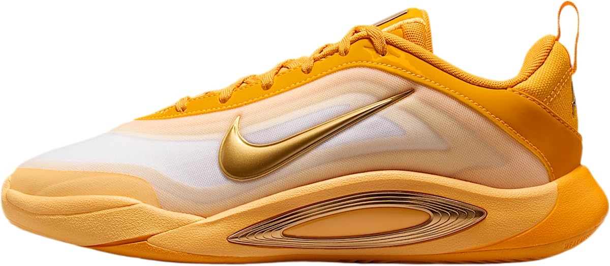Zapatos de baloncesto para niños grandes A'One A'ja Wilson (oro topacio/amarillo suave/alabastro/oro metálico)