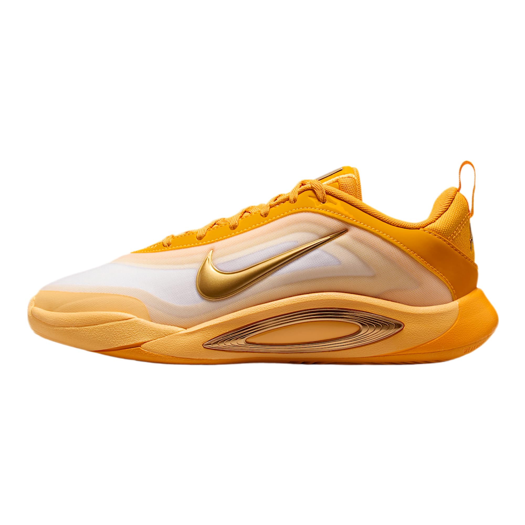 A'One A'ja Wilson Big Kids' Basketball Shoes (Topaz Gold/Soft Yellow/Alabaster/Metallic G…