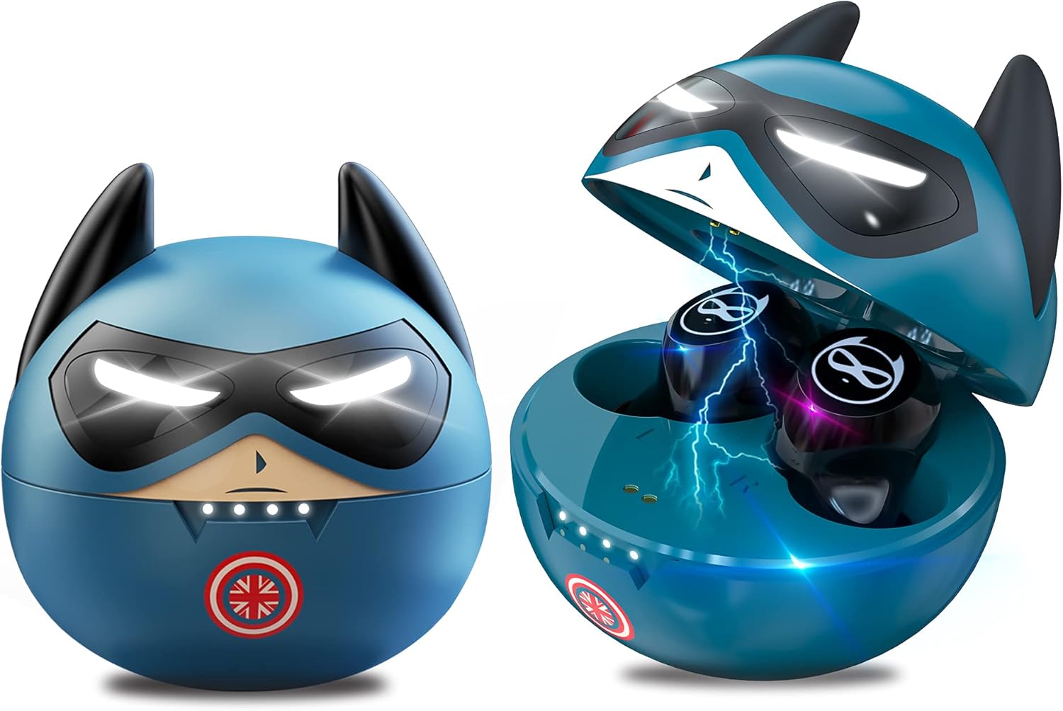 Togetface Kids Wireless Earbuds, Noise Reduction Earbuds for Kids Bluetooth 5.0 Waterproof in-Ear Headphones with Mic and Charging Case, Deep Bass Touch Control 36H Playtime Headset for School.