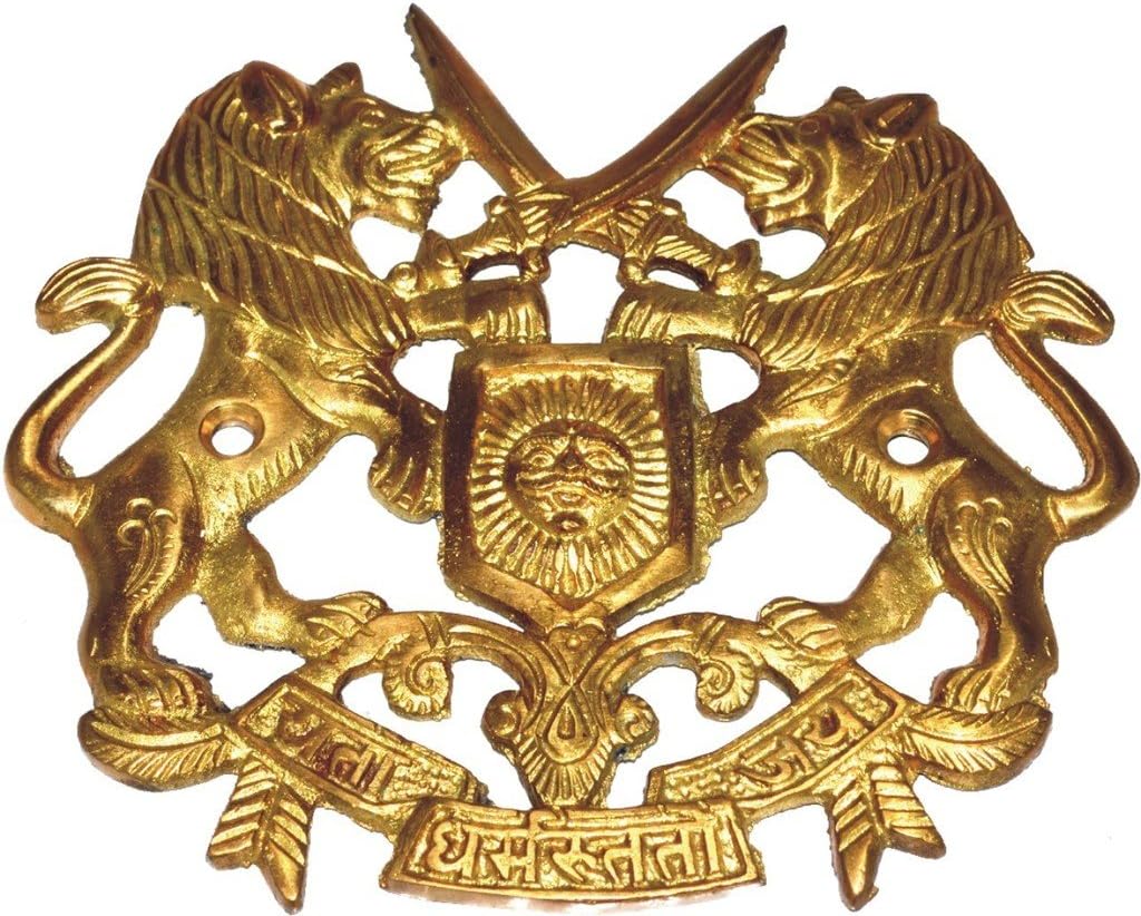 Pure Brass Universal Fit Lion Decal And Badges For Royal Enfield, BSA, Norten