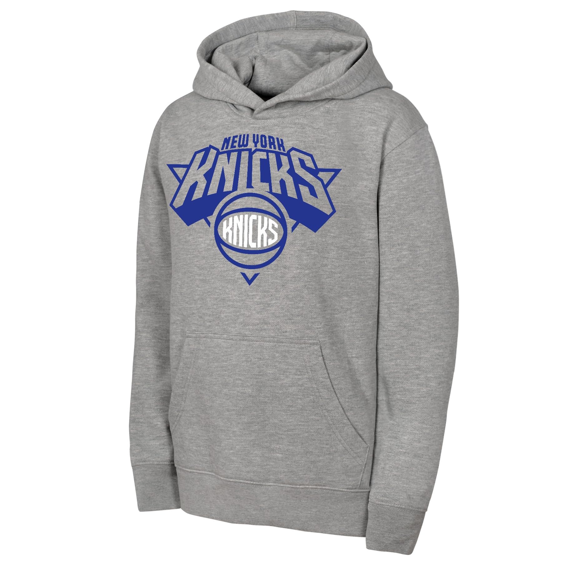 NBA Mens Fleece Hoodie, Heather Grey, XXL EU