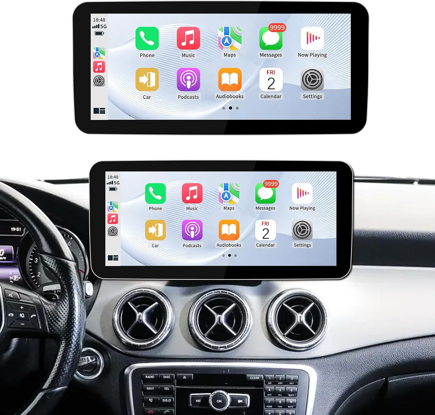 CarPlay/Android Auto for Mercedes A CLA GLA (2013-2015) NTG4.5/4.7