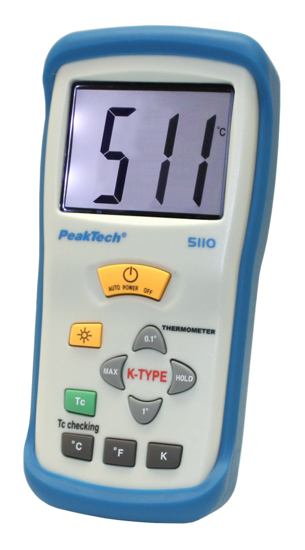 PeakTech Termometro digitale 1 canali -50°C +1300°C tipo K Sonda P 5110