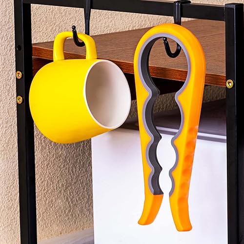 Miniatura 2 de Abrebotellas Bloss - Abrebotellas antideslizante para manos débiles, personas mayores con artritis y niños, abrelatas colorido 4 en 1 multifunción