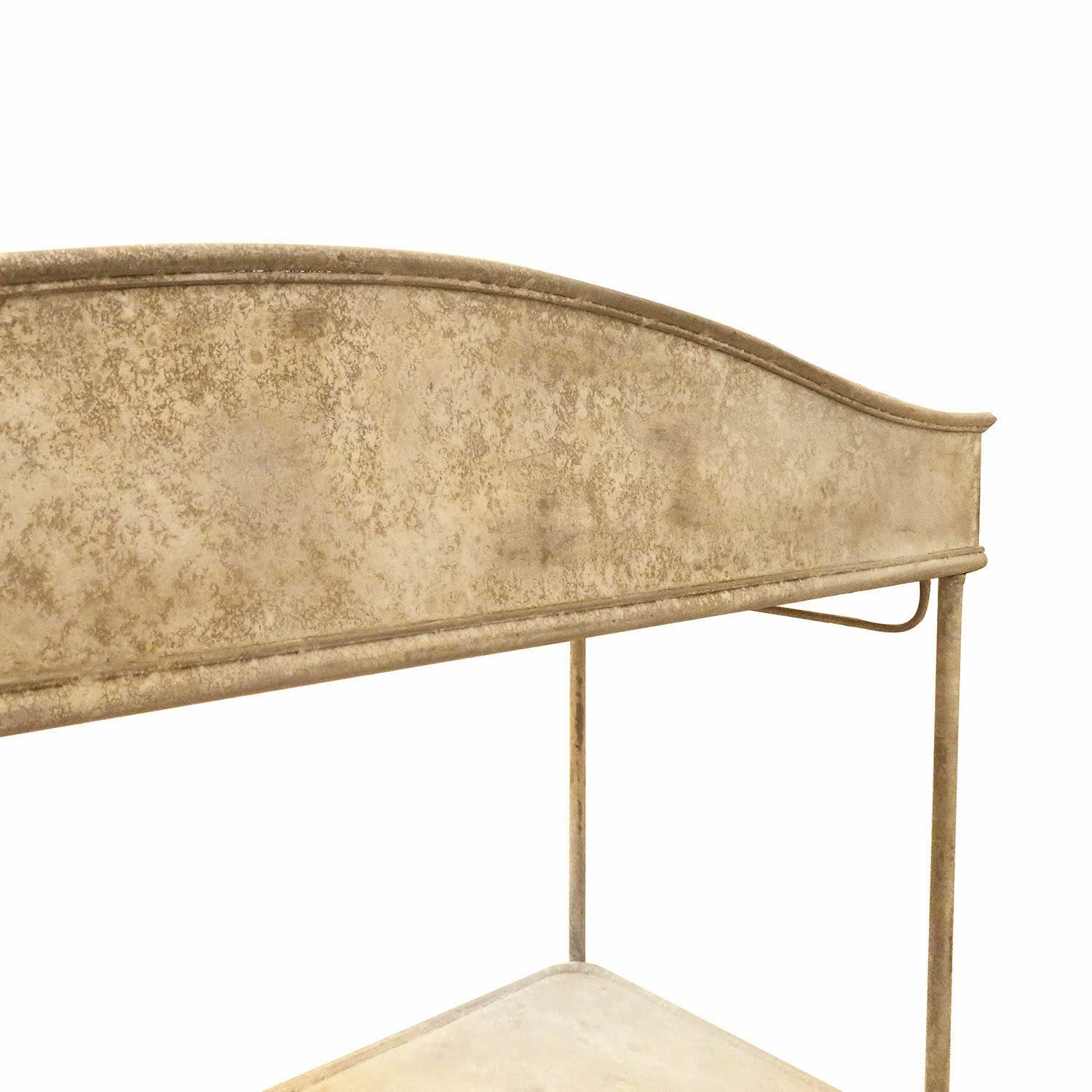 Loberon Pflanztisch Banners – Traumhafte Patina, Wetterfest, Antikbraun, Shabby Chic – Robustes Eisen, antikbraun