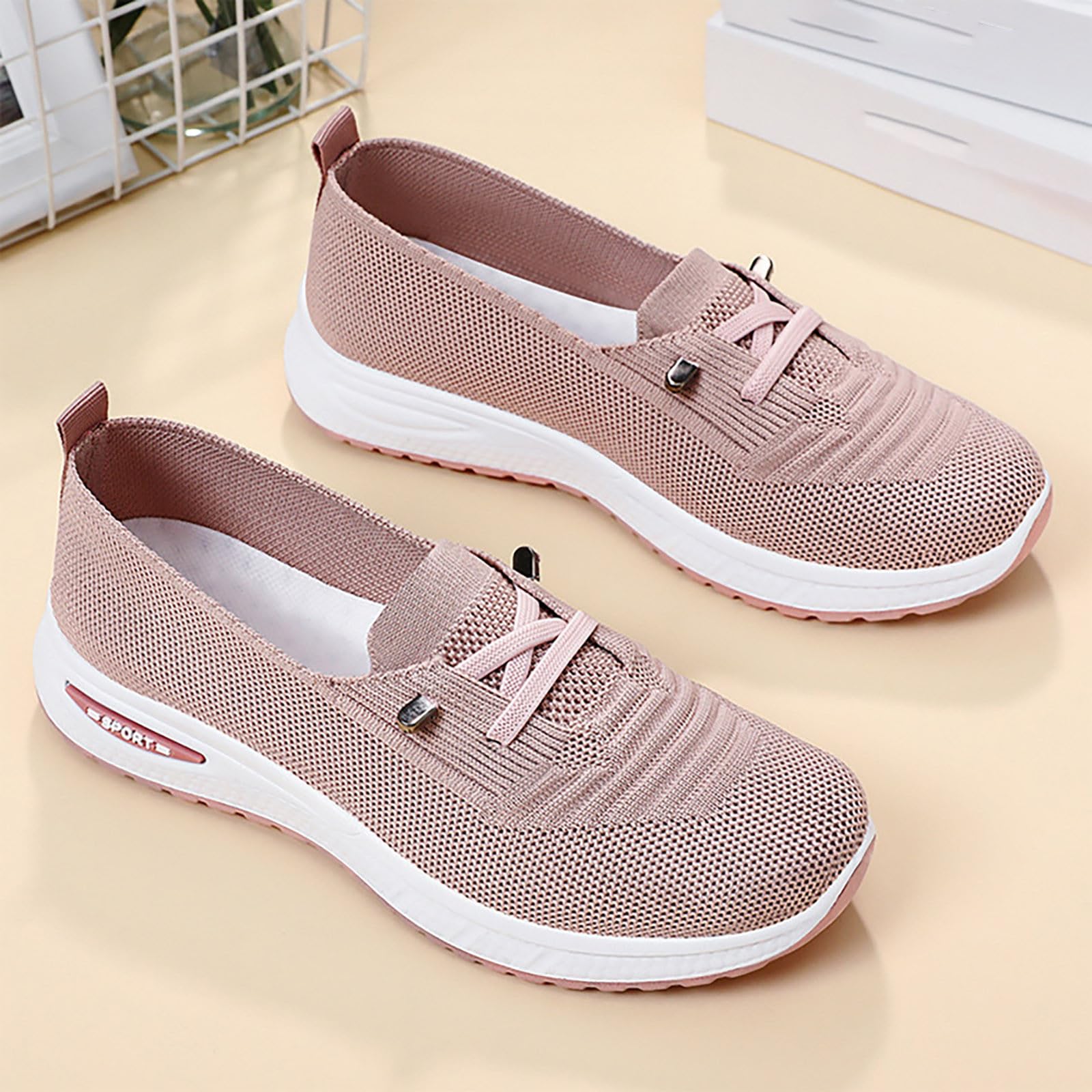 Zapatos casuales para mujer, transpirables, cómodos, para mamá media
