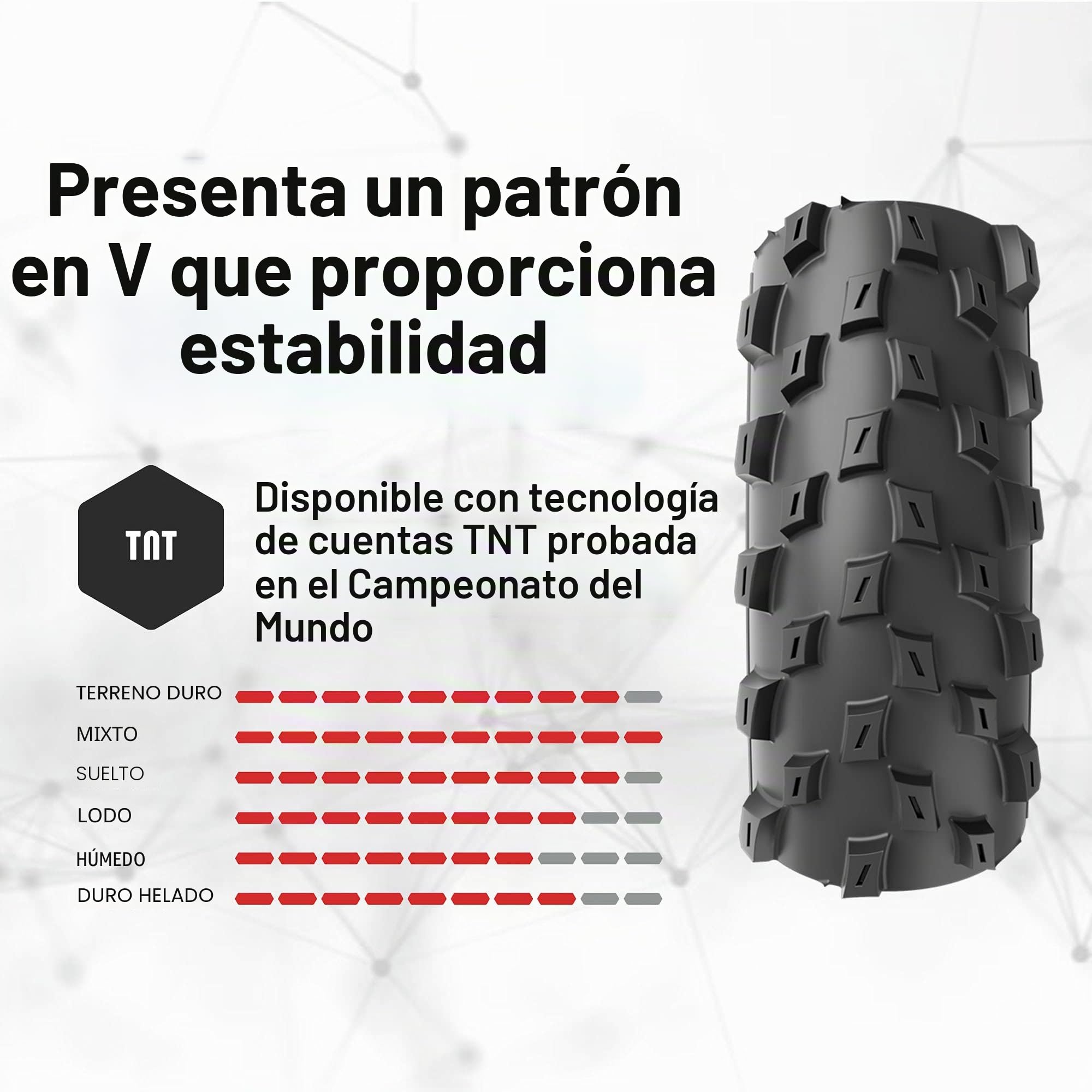 Vittoria Barzo XC Bike Tires for Mixed Terrain Conditions - Cross Country Trail Tubeless TNT MTB Tire