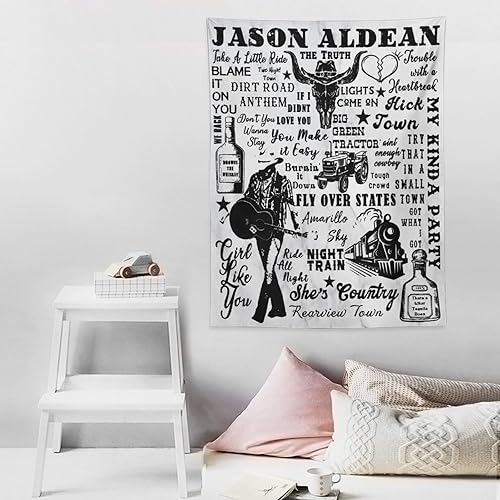 Miniatura 8 de MUTIYAAR Trate That In A Jason - Tapices pequeños de ciudad aldea, pósteres estéticos, novedosos colgantes de pared, tapiz de pared para dormitorio,