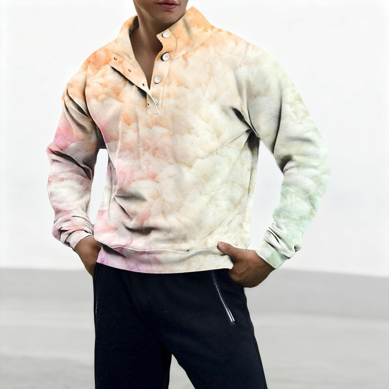 Ropa Anti UV Hombre Sudadera De Manga Larga con Cremallera Y Estampado 3D para Hombre, Estilo Casual Holgado. Top Deporte Sudaderas Hombres Ciclismo Cortavientos Running Marca Disfraz