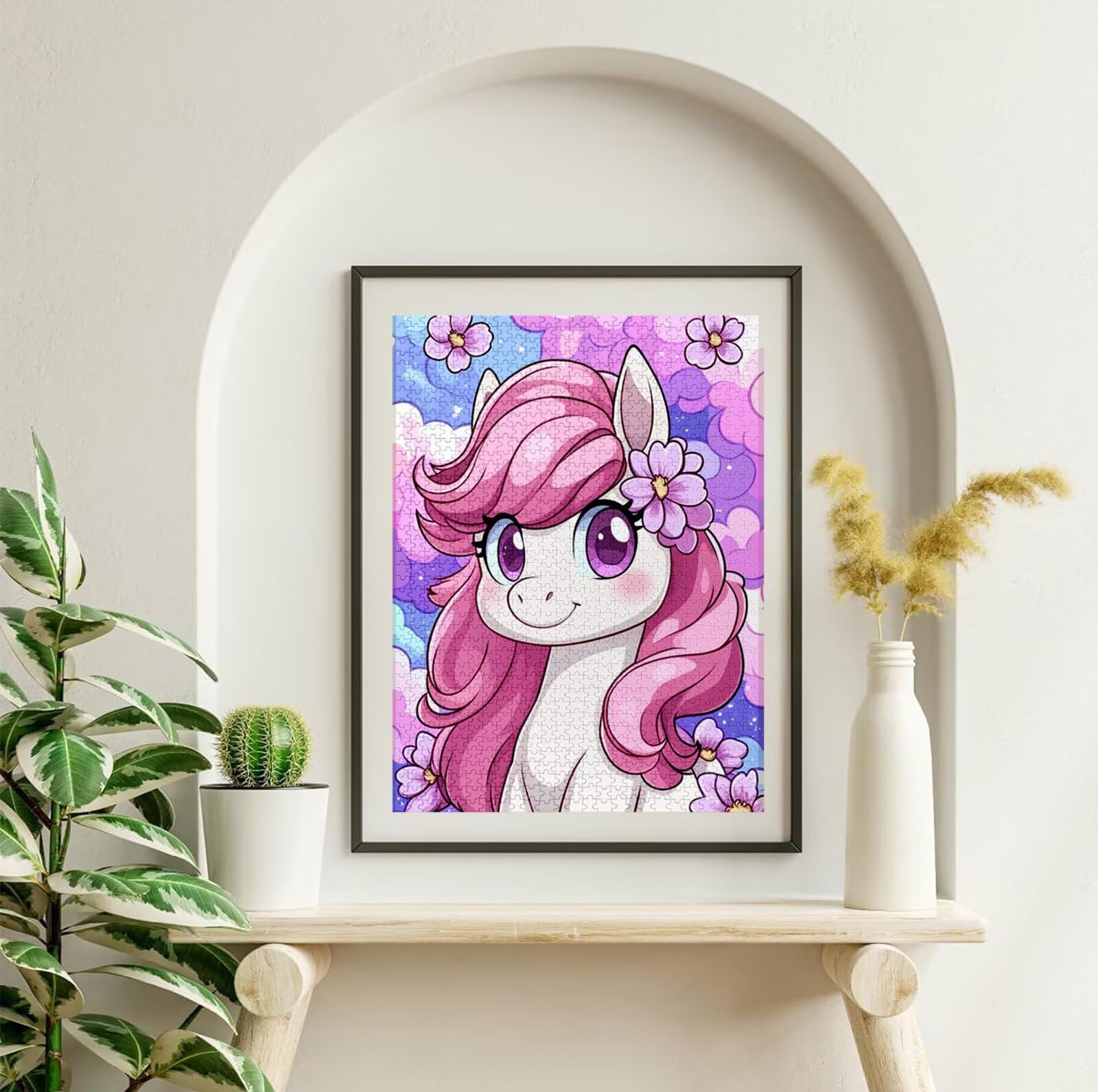 Puzzle 1500 Piezas Animal, Puzzle Caballo con Caja para Adultos, 87x57 cm, DIY 1500 Piezas Rompecabezas Madera para Adultos, Rompecabezas Desafiante para Decoracion Hogar y Pared, Regalo Mujer H-6795