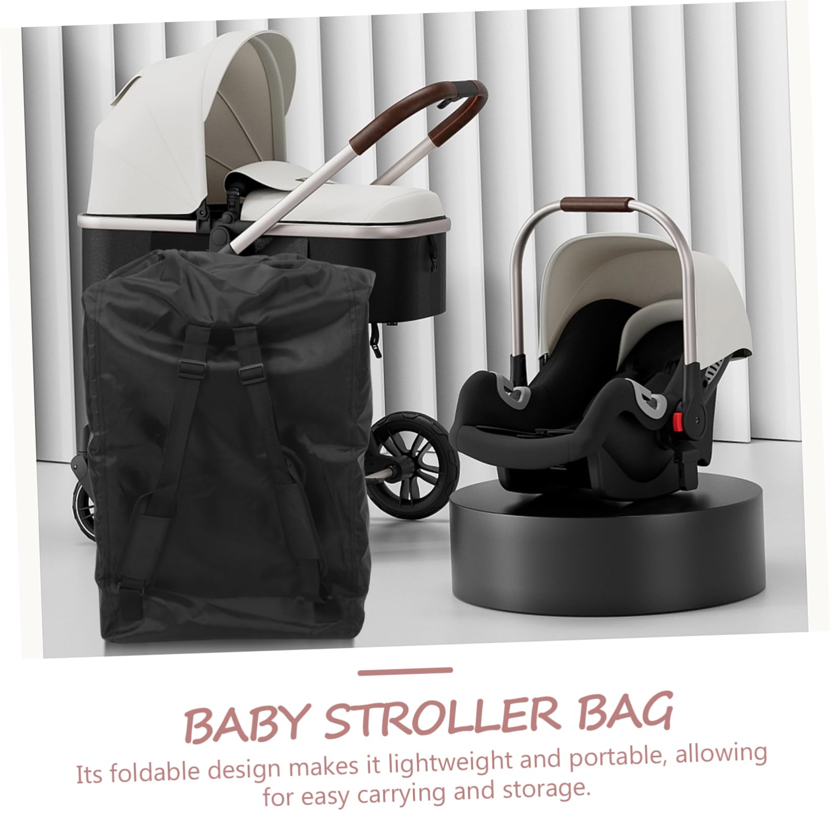 iplusmile Kinderwagen Reisetasche aus Oxford Stoff mit Großer Kapazität und Mehreren Fächern Wasserabweisend Rucksack Design für Flugreisen und Zugfahrten
