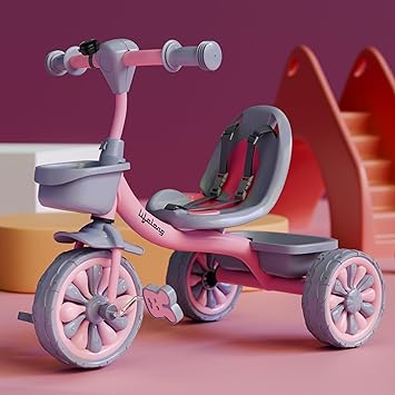 Lifelong Trike Cycle for Kids 2-5 Years - Tricycles for Boy & Girl - Baby Cycle - Bicycle Bike for Kids with 3 EVA Wheels, Bell & Basket for Toys -Durable Tricycle 30kg Capacity - image, photos