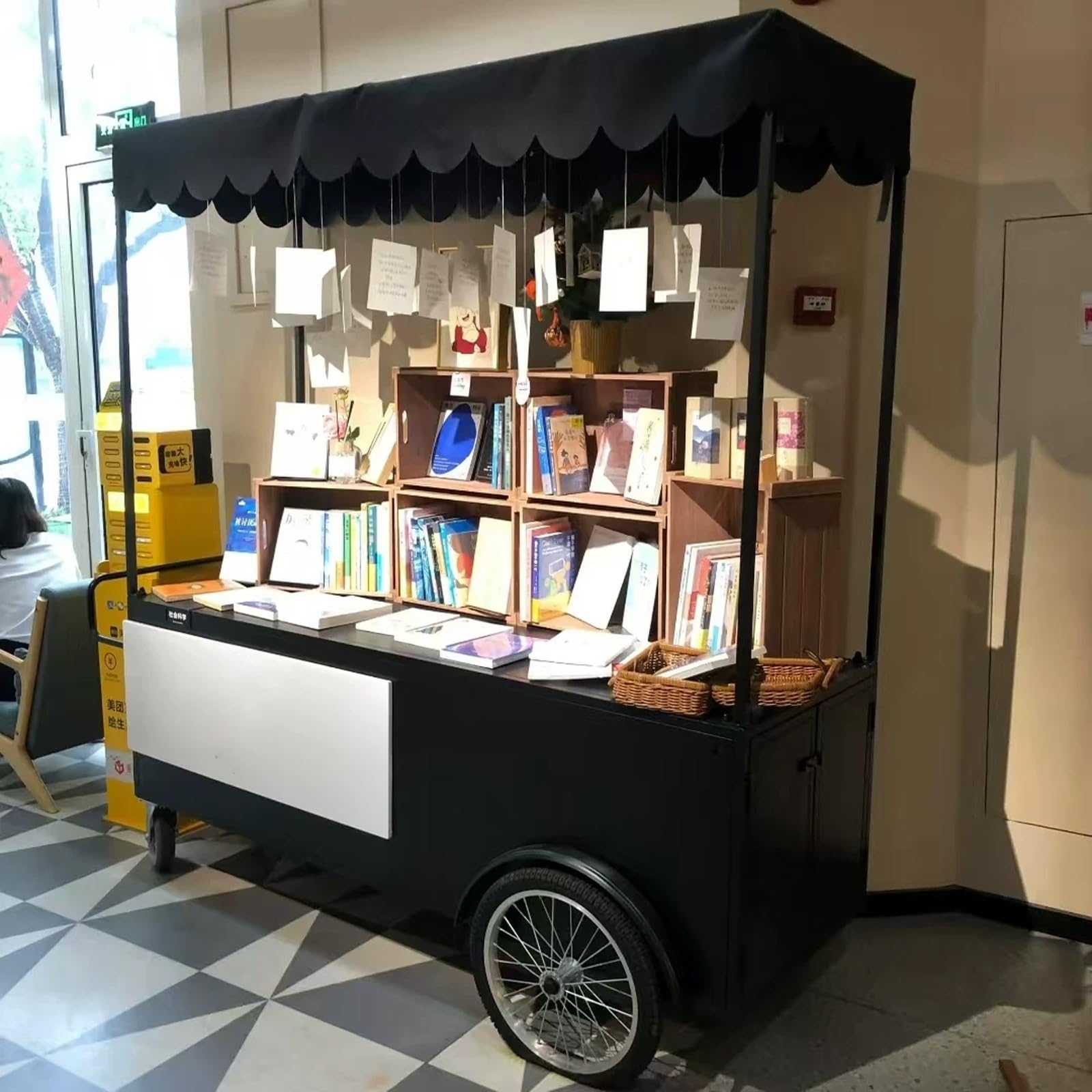 Chiosco per carrello di cibo da strada, cabina mobile per fiere artigianali, mercati agricoli, eventi all'aperto, design durevole, installazione facile, ideale per vendere cibo e merci