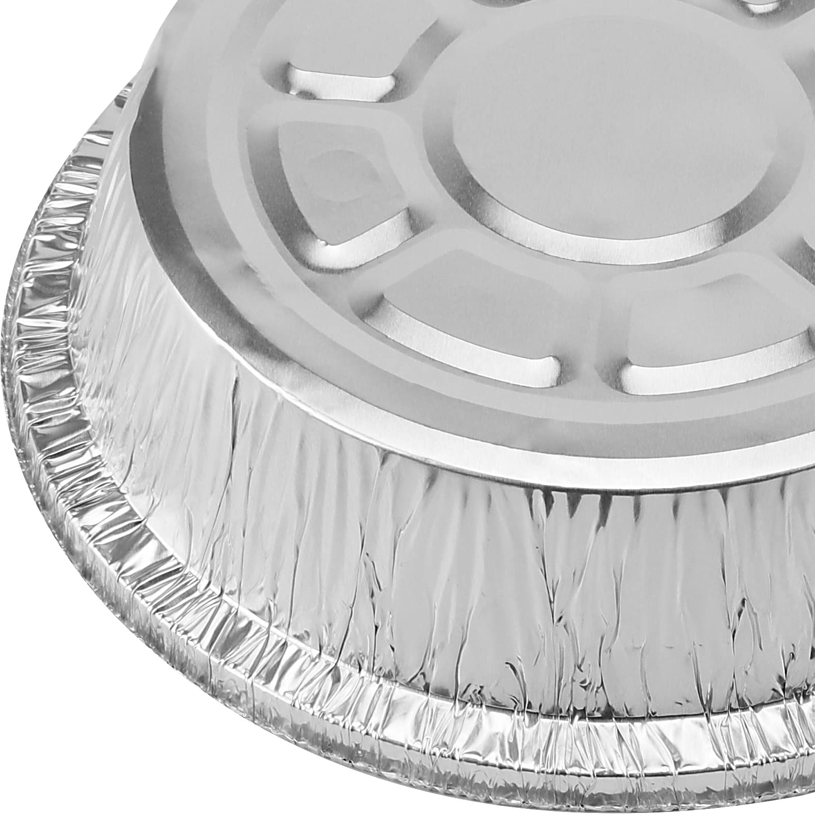 Vassoi Alluminio Con Coperchio - 40 Pezzi 17.8cm Per Forno E Congelatore - Foto 3