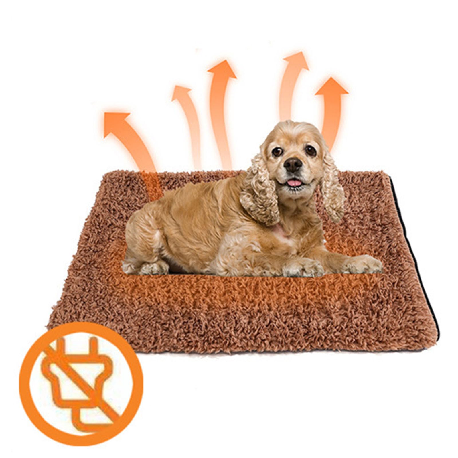 Coussin Chauffant pour Chat, Tapis pour Chien Tapis Hiver Thermique, TapisChien Auto-Chauffant, Coussin Chien Rétention de La Chaleur, Matelas Chien pour Chatons Chiots(60 * 45CM)