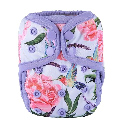 Miniatura 7 de 3 fundas de pañales para bebés recién nacidos, pañales de 8 a 11 libras para niñas (árbol de elefante)