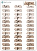 Vista 8 de Work Office Home Planner Stickers/Remote Work Stickers / 36 Vinyl Stickers (Approx 1”) / Highlighted Text Script/Life Schedule (Berry, Home)