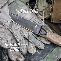Vista 5 de Gerber Gear StrongArm - Cuchillo de Campamento y Caza de Hoja Fija con Pomo de Impacto y Funda - Equipo de Supervivencia Premium - Fabricado