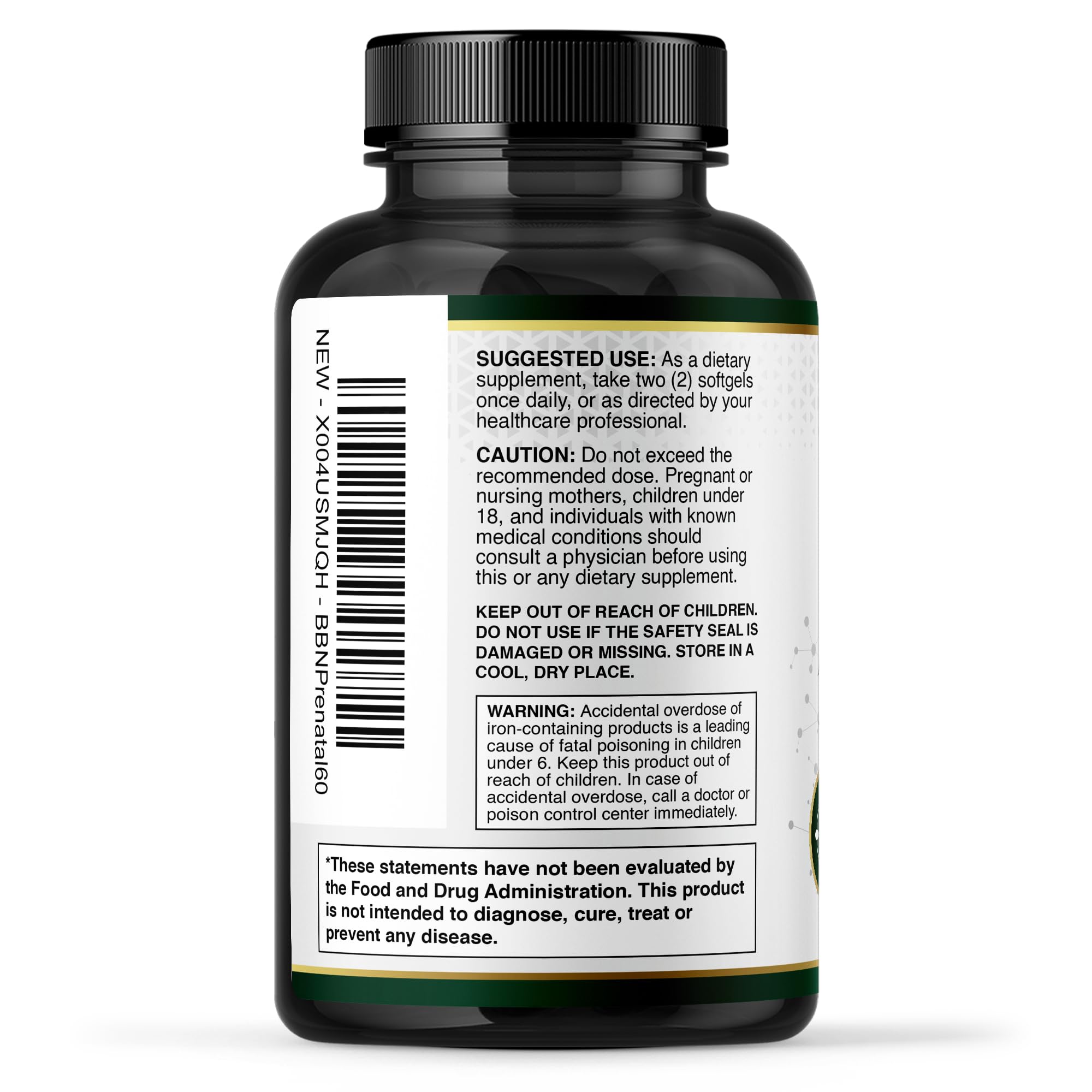 Built by Nature Prenatal Vitamins for Women, 60 Softgels — Amazon image 6