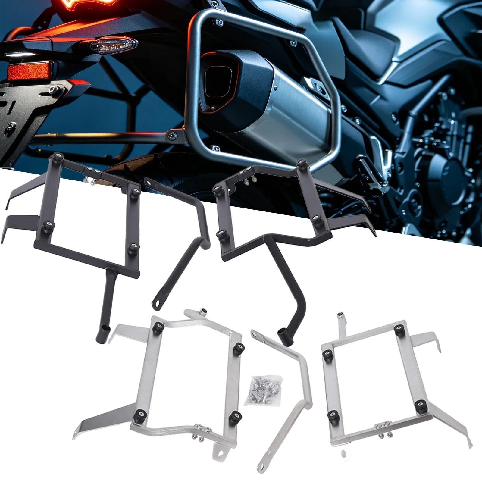 Portapacchi Laterale Moto Con Telaio Bagagliaio Per VOGE DS900X Supporto bauletto | Parti della staffa della borsa laterale Parti modificate per accessori da turismo a lunga distanza(Stainless steel)