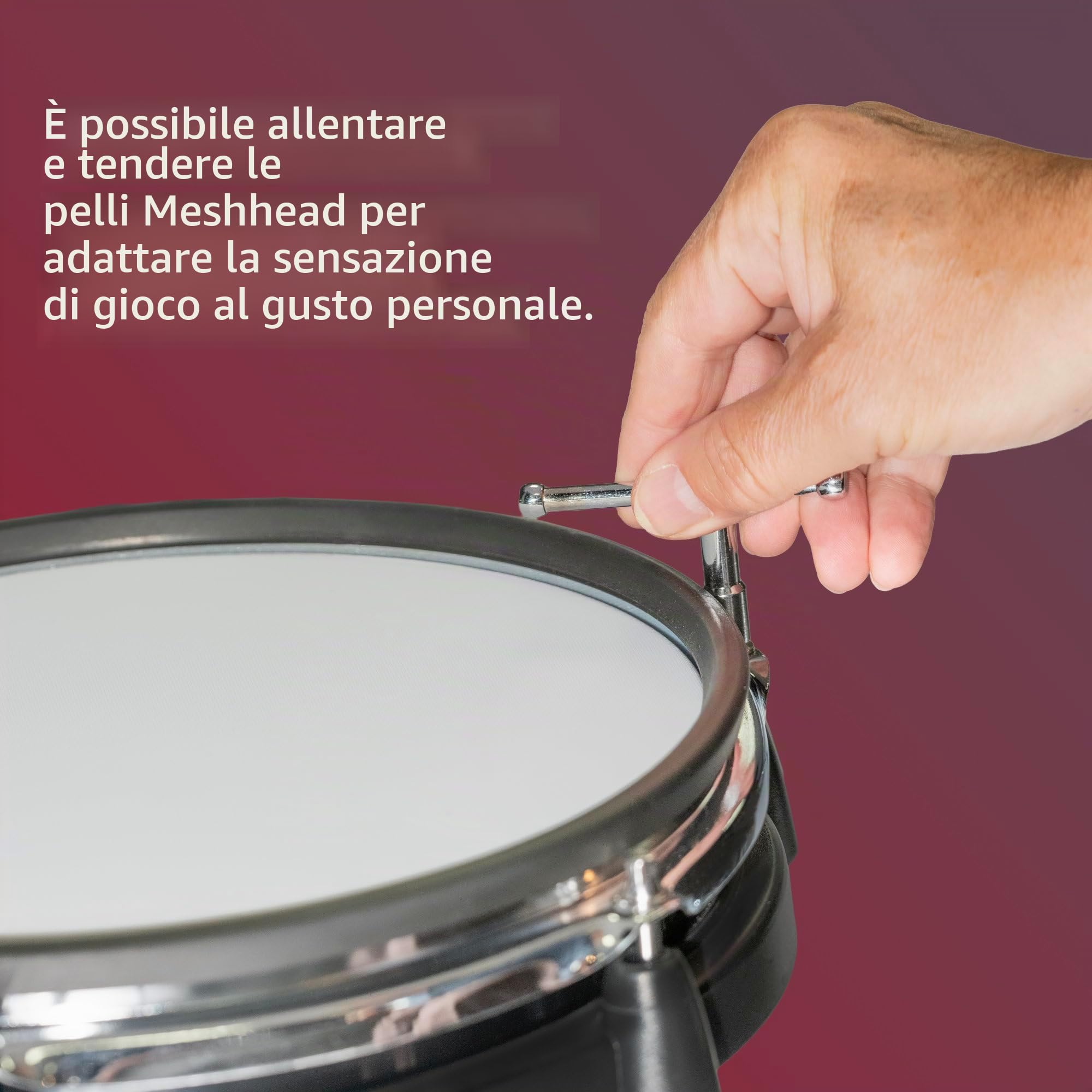 XDrum DD-530 batteria elettronica pelli mesh Set con sgabello e cuffie