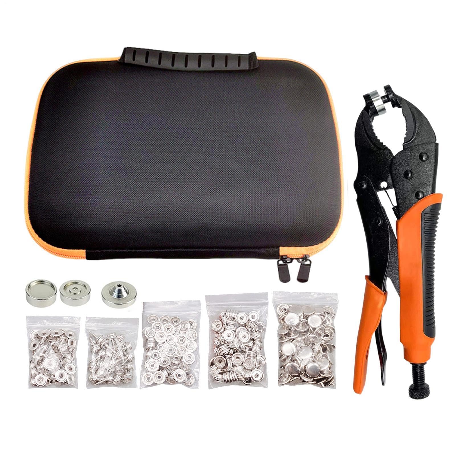 Screw Press On Tools - Handheld Sewing Fasteners Storage Bag