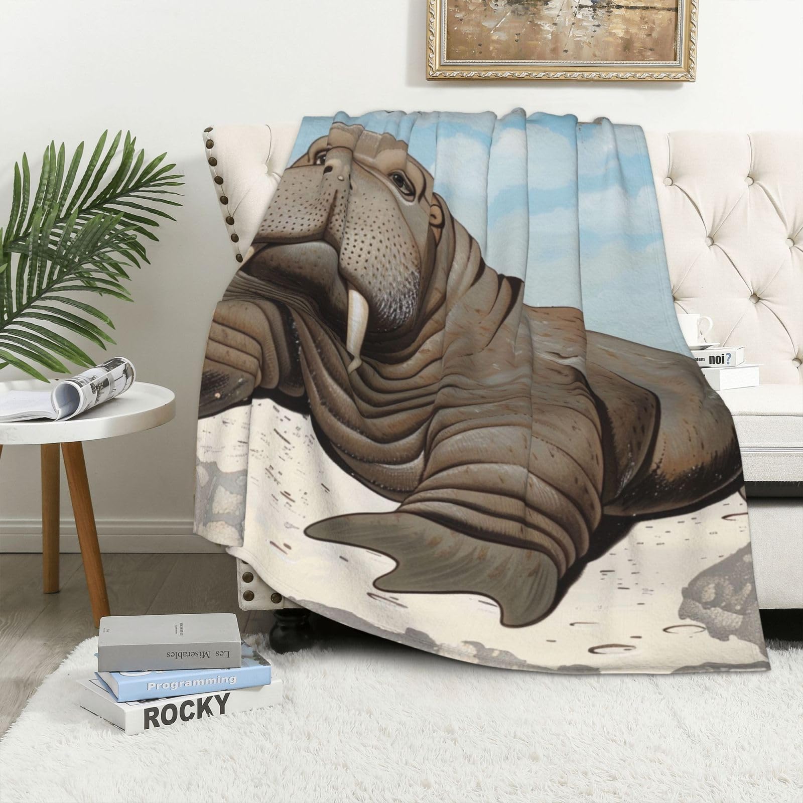 Plaid en flanelle Walrus pour vos moments cocooning au bureau ou salon