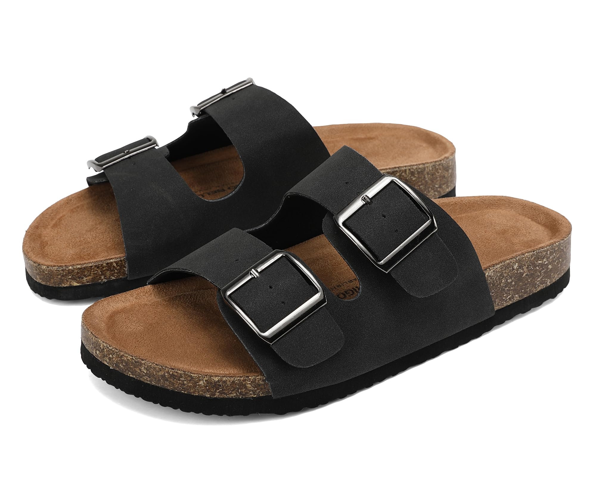 ARRIGO BELLO Mules Sandalias para Mujer con Punta Abierta Chanclas Corcho Zapatillas de Playa Interior