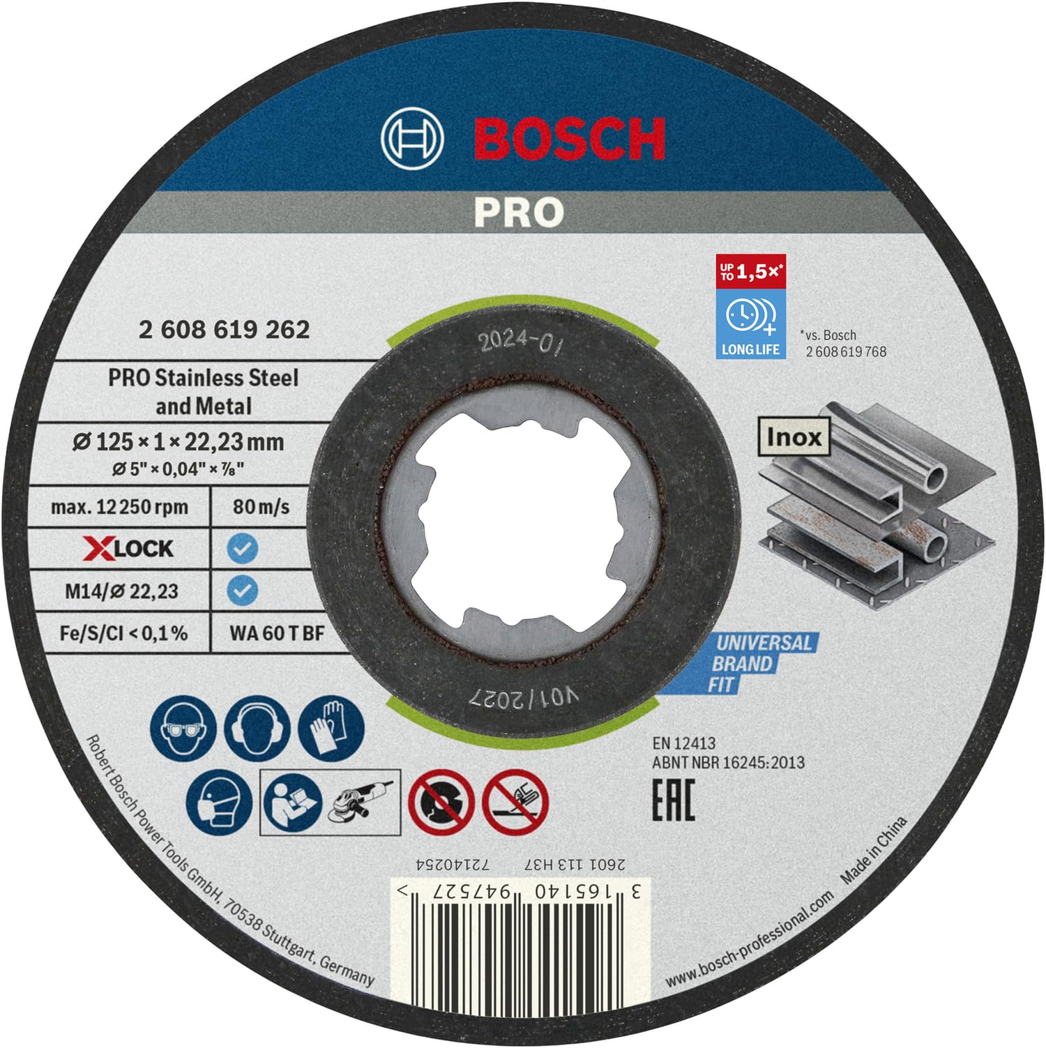 Amazon.com: Bosch Professional 1x Standard for Inox X-LOCK Cutting