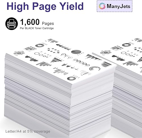 Miniatura 3 de 047 - Cartucho de tóner compatible con Canon 047 CRG-047, color negro, funciona con impresora Canon Color ImageCLASS MF113W LBP113W MF110 LBP110