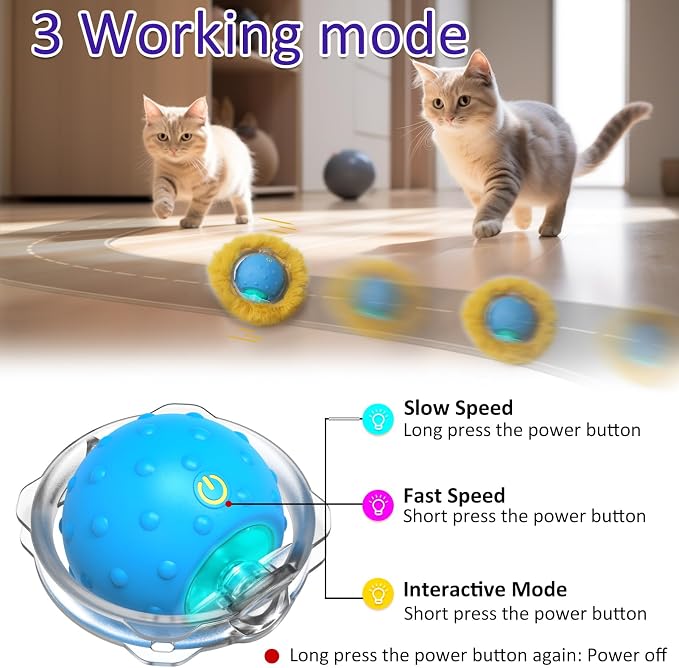 Pelota interactiva para gatos Giociv L06 miniatura 3